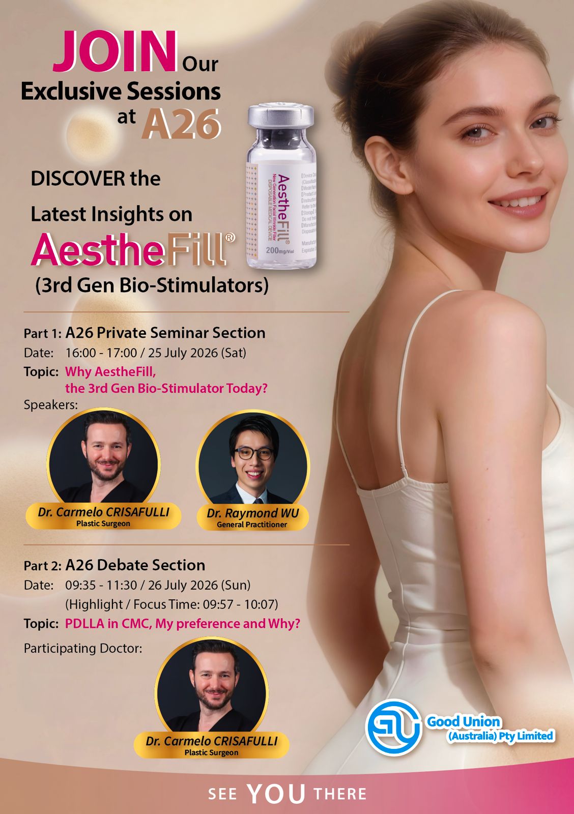 Upcoming Event: Join Good Union’s Exclusive AestheFill® Sessions at A26